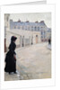 Waiting, rue de Chateaubriand in Paris by Jean Beraud