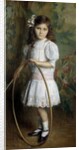 Artist's daughter with a hoop by Alexis Axilette