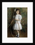 Artist's daughter with a hoop by Alexis Axilette