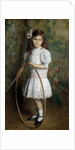 Artist's daughter with a hoop by Alexis Axilette