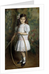 Artist's daughter with a hoop by Alexis Axilette