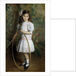 Artist's daughter with a hoop by Alexis Axilette