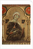 Detail of mary from Christ the Redeemer and Four Saints by Meliore di Jacopo