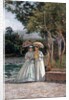 Promenade in a Garden by Silvestro Lega
