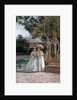 Promenade in a Garden by Silvestro Lega