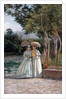 Promenade in a Garden by Silvestro Lega