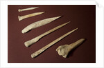 Assorted Bone Needles by Anonymous