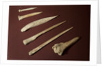 Assorted Bone Needles by Anonymous