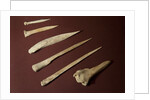 Assorted Bone Needles by Anonymous