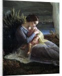 Detail of The poem of the Soul, The Angel and The Mother by Louis Janmot