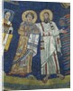 Mosiac of Praxedes and St Paul in Basilica di Santa Prassede by Anonymous