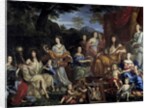King Louis XIV and his family dressed up in mythological figures by Jean Nocret