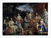 King Louis XIV and his family dressed up in mythological figures by Jean Nocret