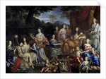 King Louis XIV and his family dressed up in mythological figures by Jean Nocret