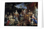 King Louis XIV and his family dressed up in mythological figures by Jean Nocret