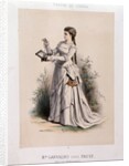 Portrait of Caroline Carvalho as Margherita in "Faust" by Charles Gounod