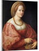Portrait of a Woman with a Basket of Spindles by Pontormo