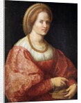 Portrait of a Woman with a Basket of Spindles by Pontormo