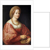 Portrait of a Woman with a Basket of Spindles by Pontormo