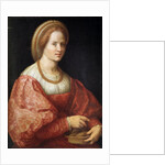 Portrait of a Woman with a Basket of Spindles by Pontormo