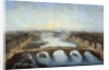 Panoramic view of Paris over the Pont Royal by Charles Grevenbroeck