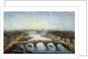 Panoramic view of Paris over the Pont Royal by Charles Grevenbroeck