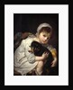 Girl with a Small Dog by Jean-Baptiste Greuze