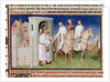 Niccolo, Matteo and Marco Polo say goodbye to their familiy at the city gate of Venice by Anonymous