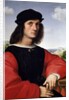 Portrait of Agnolo Doni - oil on panel by Raphael