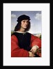 Portrait of Agnolo Doni - oil on panel by Raphael