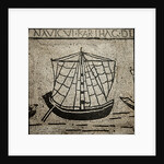 Roman ship goods - Pavement mosaic by Anonymous