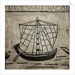 Roman ship goods - Pavement mosaic by Anonymous