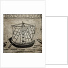 Roman ship goods - Pavement mosaic by Anonymous