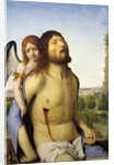 The dead Christ supported by an angel by Antonello da Messina