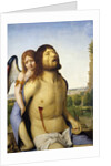 The dead Christ supported by an angel by Antonello da Messina