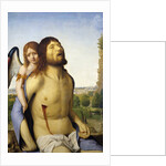 The dead Christ supported by an angel by Antonello da Messina