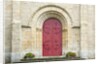 Red Church Door France by Anonymous