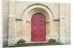 Red Church Door France by Anonymous