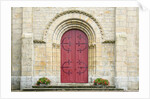 Red Church Door France by Anonymous