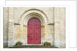 Red Church Door France by Anonymous