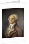 Portrait of Maximilien de Robespierre by Anonymous