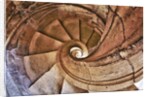 Spiral Stone Staircase in Convento de Cristo by Anonymous