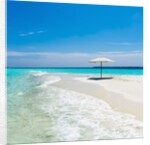 Beach Umbrella in The Maldives by Anonymous