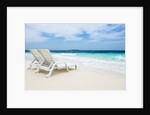 Idyllic beach scene in the Maldives by Anonymous