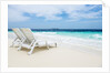 Idyllic beach scene in the Maldives by Anonymous