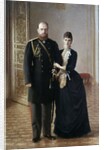 Portrait of Tsar Alexander III of Russia with his wife Maria Fedorovna by Ivan Nikolaevich Kramskoi