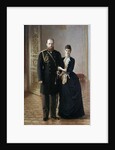 Portrait of Tsar Alexander III of Russia with his wife Maria Fedorovna by Ivan Nikolaevich Kramskoi