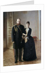 Portrait of Tsar Alexander III of Russia with his wife Maria Fedorovna by Ivan Nikolaevich Kramskoi