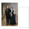 Portrait of Tsar Alexander III of Russia with his wife Maria Fedorovna by Ivan Nikolaevich Kramskoi