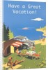 Family Camping by Ocean, Have a Great Vacation by Anonymous